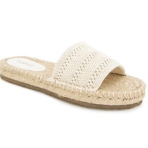 ESPRIT Espadrille slippers sandals 
Women Size 8.5
Cream color